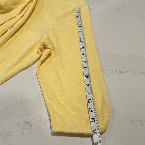 Talbots Cotton Boxy Dress 3/4 Sleeves Pockets Plus size 2X Petite Yellow - Picture 9 of 11